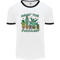 Gardening Fucculent Funny Plant Botanist Mens White Ringer T-Shirt White/Black