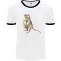 A Potoroo Mens Ringer T-Shirt White/Black