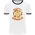 A Smart Cookie Funny Food Nerd Geek Science Mens White Ringer T-Shirt White/Black