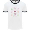 Detox Juice Hangover Cure Healthy Mens White Ringer T-Shirt White/Black
