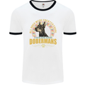 A Dobermans Dog Mens Ringer T-Shirt White/Black