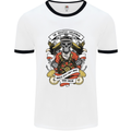 The Greatest Sailorman Sailing Sailor Mens White Ringer T-Shirt White/Black