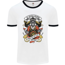 The Greatest Sailorman Sailing Sailor Mens White Ringer T-Shirt White/Black