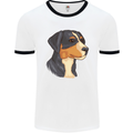 Appenzeller Sennenhund Dog Mens Ringer T-Shirt White/Black