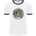 It's Never Too Late Climate Change Mens Ringer T-Shirt White/Black