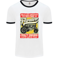 Farming Skilled Enough to Be a Farmer Mens White Ringer T-Shirt White/Black