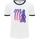 Virgo Woman Star Sign Astrological Zodiac Mens Ringer T-Shirt White/Black