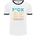 Fook Off Yeah You Me This Funny Offensive Mens White Ringer T-Shirt White/Black