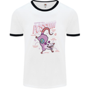 Possum Anatomy Mens White Ringer T-Shirt White/Black
