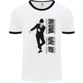 Original Rude Boy 2Tone 2 Tone SKA Mens White Ringer T-Shirt White/Black
