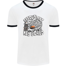 A Bored Accountant Mens White Ringer T-Shirt White/Black