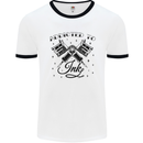 Addicted to Ink Tattoo Artist Mens Ringer T-Shirt White/Black