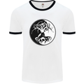 Yggdrasil Tree Mens White Ringer T-Shirt White/Black