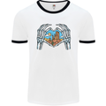 Love the Desert Safari Sand Cruising Mens White Ringer T-Shirt White/Black