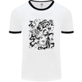 Dark Magic Black Voodoo Magic Mushrooms Mens Ringer T-Shirt White/Black