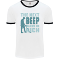 Metal Detecting The Next Beep Funny Mens Ringer T-Shirt White/Black