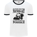 To Those Who Ride a Motorbike Biker Mens White Ringer T-Shirt White/Black