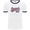 Legend Since 26th Birthday 1997 Mens Ringer T-Shirt White/Black