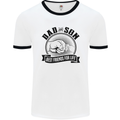 Dad & Son Best Friends For Life Mens White Ringer T-Shirt White/Black