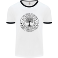 Trees What a Wonderful World Environment Mens White Ringer T-Shirt White/Black