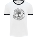 Trees What a Wonderful World Environment Mens White Ringer T-Shirt White/Black