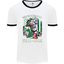 St Patricks Day Great Again Donald Trump Mens White Ringer T-Shirt White/Black