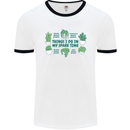 Plants Things I Do in My Spare Time Mens White Ringer T-Shirt White/Black