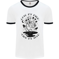 Lose My Mind Funny Magic Mushrooms Drugs Mens White Ringer T-Shirt White/Black