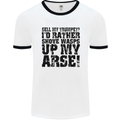 Sell My Trumpet? Funny Music Brass Mens White Ringer T-Shirt White/Black