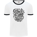 Rock and Roll Music Mens Ringer T-Shirt White/Black