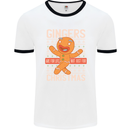 Gingers Are for Life Not Just for Christmas Mens White Ringer T-Shirt White/Black