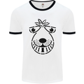 Spacehopper Retro Bouncy Toy Space Hopper Mens White Ringer T-Shirt White/Black