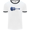 Ukulele Forest Guitar Music Guitarist Mens White Ringer T-Shirt White/Black