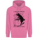 Black Cat Halloween Funny Coffee Childrens Kids Hoodie Azalea