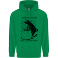 Black Cat Halloween Funny Coffee Childrens Kids Hoodie Irish Green