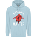 Black Lives Matter Childrens Kids Hoodie Light Blue