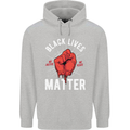 Black Lives Matter Childrens Kids Hoodie Sports Grey