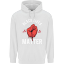Black Lives Matter Childrens Kids Hoodie White