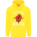 Black Lives Matter Childrens Kids Hoodie Yellow