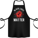Black Lives Matter Cotton Apron 100% Organic Black