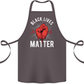 Black Lives Matter Cotton Apron 100% Organic Dark Grey