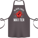 Black Lives Matter Cotton Apron 100% Organic Dark Grey