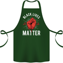 Black Lives Matter Cotton Apron 100% Organic Forest Green