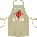 Black Lives Matter Cotton Apron 100% Organic Khaki