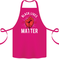 Black Lives Matter Cotton Apron 100% Organic Pink