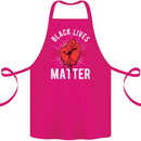 Black Lives Matter Cotton Apron 100% Organic Pink