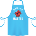 Black Lives Matter Cotton Apron 100% Organic Turquoise