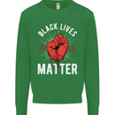 Black Lives Matter Kids Sweatshirt Jumper Irish Green