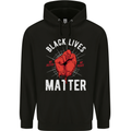 Black Lives Matter Mens 80% Cotton Hoodie Black