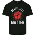 Black Lives Matter Mens Cotton T-Shirt Tee Top Black